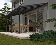 Palram Canopia Olympia 3m x 6m Patio Cover Grey