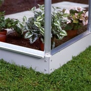 2x4 Silver Halls Greenhouse Base - Wall Garden