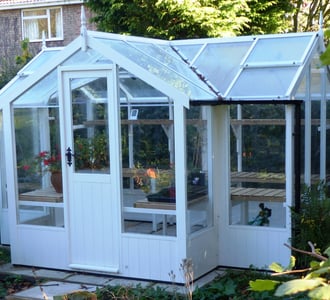 Swallow Cygnet Painted Greenhouse