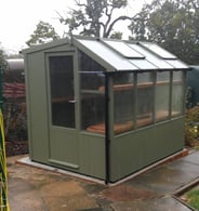 Swallow Jay 6x20 Painted Wooden Potting Shed