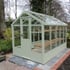 Swallow Kingfisher 6x10 Wooden Greenhouse in Summer Green Paint