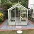 Swallow Kingfisher 6x8 Wooden Greenhouse in Summer Green