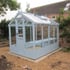 Swallow Kingfisher 6x8 Wooden Greenhouse Robins Egg Blue