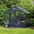 Swallow Raven 8x8 Wooden Greenhouse in Midnight Paint