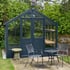 Swallow Raven 8x8 Wooden Greenhouse Midnight