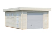 Palmako Rasmus 5.5m x 3.6m Wooden Garage with Sectional Door