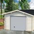 Palmako Roger 3.6m x 5.5m Wooden Garage Metal Door Natural