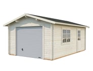 Palmako Roger 3.6m x 5.5m Wooden Garage with Sectional Door