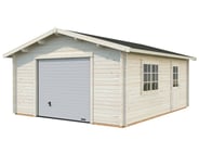 Palmako Roger 4.5m x 5.5m Wooden Garage with Sectional Door