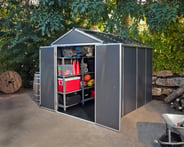 Palram Canopia 6x10 Plastic Rubicon Dark Grey Shed