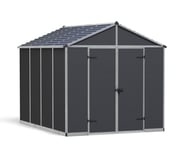 Palram Canopia 8x10 Rubicon Plastic Dark Grey Shed