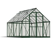 Palram Canopia Balance Green 8x12 Greenhouse - Polycarbonate Glazing