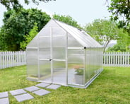 Palram - Canopia Essence Silver 8x12 Greenhouse - Polycarbonate Glazing