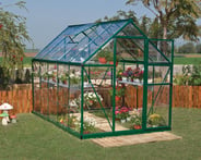 Palram Canopia Harmony 6x10 Green Greenhouse - Clear Polycarbonate