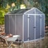 Palram Canopia Grey 8x8 Rubicon Plastic Shed