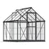 Palram Harmony 6x8 Grey Greenhouse in Clear Polycarbonate Glazing