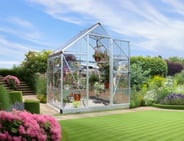 Palram Canopia Harmony 6x4 Silver Greenhouse - Clear Polycarbonate