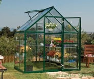 Palram Canopia Harmony 6x4 Green Greenhouse - Clear Polycarbonate