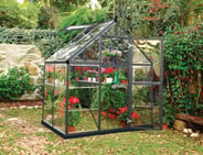 Palram Canopia Harmony 6x4 Grey Greenhouse - Clear Polycarbonate