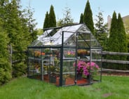 Palram Canopia Harmony 6x8 Grey Greenhouse - Clear Polycarbonate