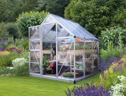 Palram Canopia Hybrid 6x6 Silver Polycarbonate Greenhouse