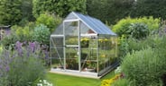 Palram Canopia Hybrid 6x8 Silver Polycarbonate Greenhouse