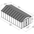 Palram Yukon 11x21 Plastic Shed Dimensions