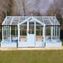 8x15 Swallow Mallard Wooden Greenhouse in Robins Egg Blue