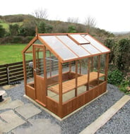 Swallow Kingfisher 6x8 Wooden Greenhouse