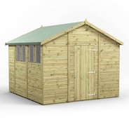 Power 10x10 Premium Apex Wooden Shed