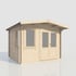 Power 10x12 Chalet Log Cabin 28mm Doors Right