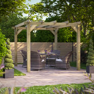 Power 10x12 Wooden Pergola