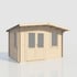 Power 10x14 Chalet Log Cabin 28mm Doors Left