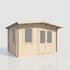 Power 10x14 Chalet Log Cabin 28mm Doors Right