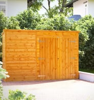 Power 10x2 Pent Storage Shed