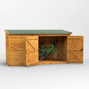 Power 10x4 Pent Wooden Bike Shed