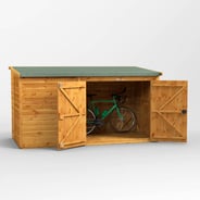 Power 10x5 Pent Wooden Bike Shed