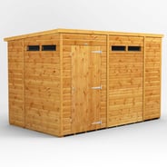 Power 10x6 Pent Security Shed Single Door