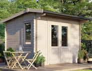 Power 12x10 Apex Log Cabin 28mm