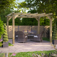 Power 12x10 Wooden Pergola