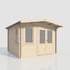 Power 12x12 Chalet Log Cabin 28mm Doors Right