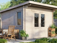 Power 12x12 Pent Log Cabin 28mm