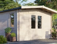 Power 12x14 Chalet Log Cabin 28mm