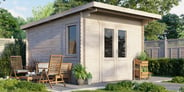 Power 12x14 Pent Log Cabin 28mm