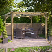 Power 12x14 Wooden Pergola