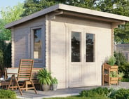 Power 12x8 Pent Log Cabin 28mm