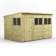 Power 12x8 Premium Pent Wooden Shed