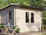 Power 14x10 Apex Log Cabin 28mm