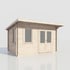 Power 14x10 Pent Log Cabin 28mm Door Right