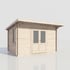 Power 14x10 Pent Log Cabin 28mm